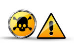Danger Sign Stickers