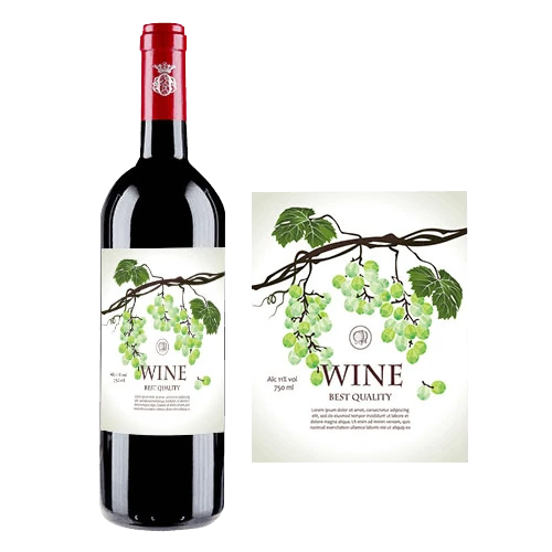 Beverage product label with colourful printing, suitable for plastic and glass beverage bottles